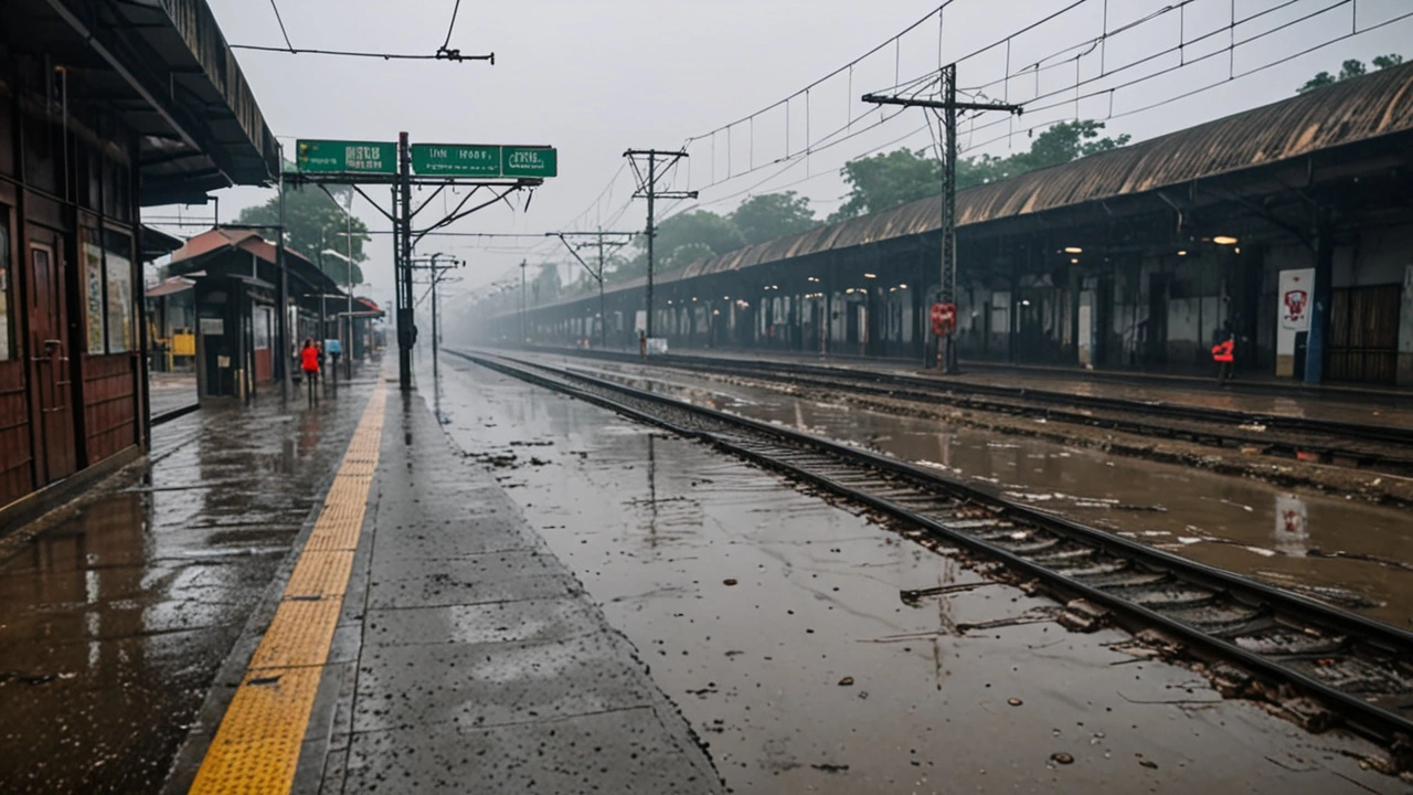 मुंबई में भारी बारिश और जलभराव से जीवन अस्त-व्यस्त, ट्रेनें रद्द, स्कूल बंद