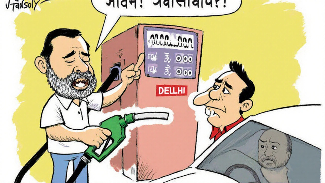 दिल्ली विधानसभा चुनाव 2025 के परिणामों पर कार्टून बूम: बीजेपी का कमल, AAP का झाड़ू टुटा